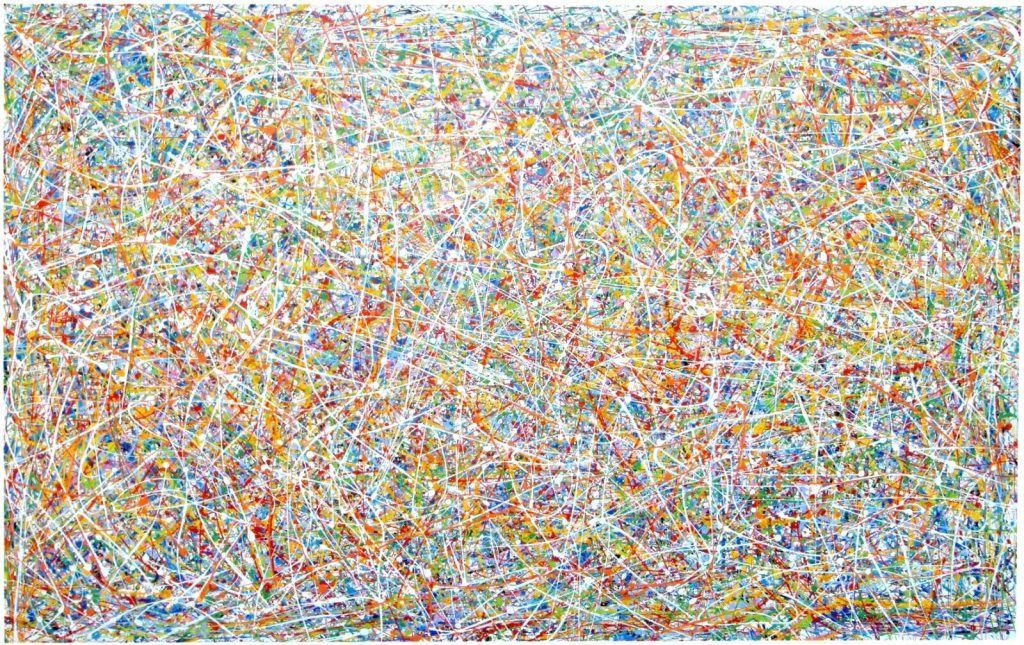 Huge original drip painting on canvas Huge drip and splash original hand painted canvas wall art by Rich Gane