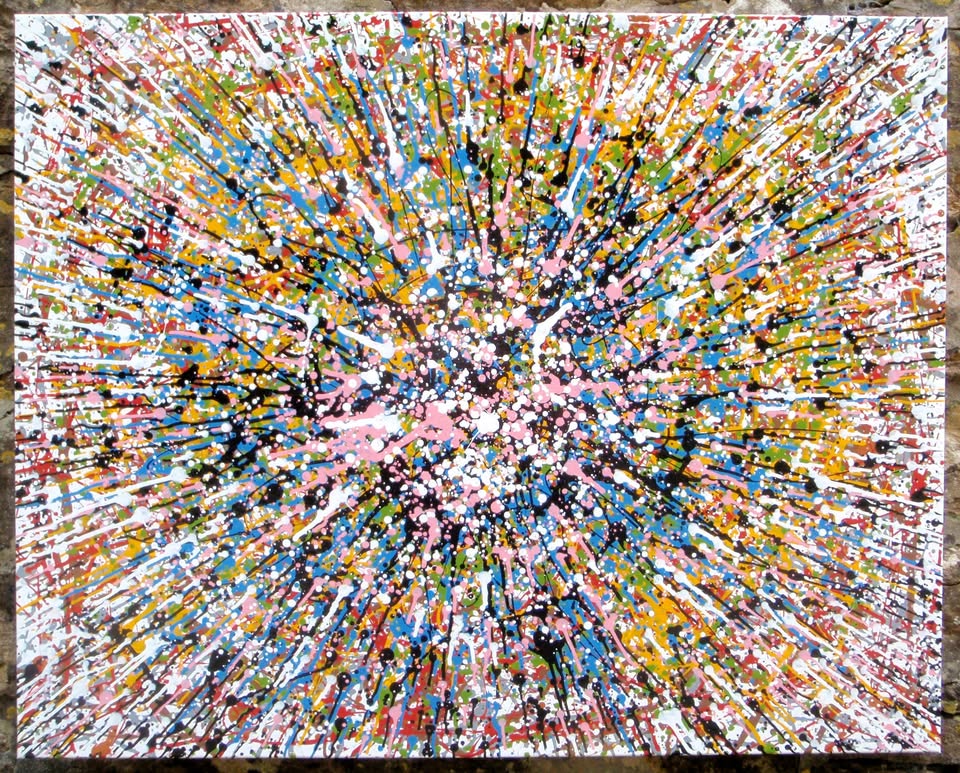 Starburst on 101.5x81cm Stretched Canvas