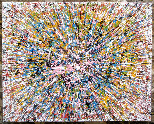 Starburst on 101.5x81cm Stretched Canvas