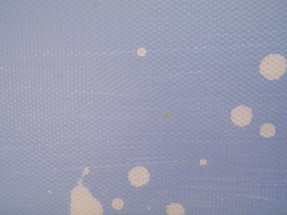244cm by 112cm huge original yellow flower meadow colourful painting on an un-stretched canvas - detail 2