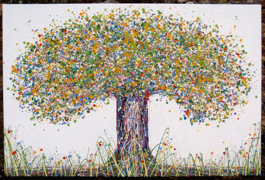 Green Tree on 150x100cm Stretched Canvas